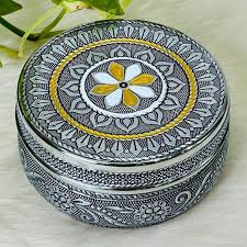 Meenakari Stainless steel box
