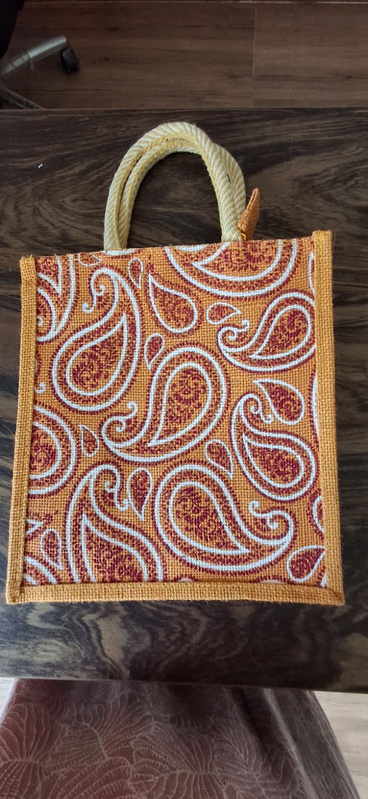 Printed Jute Bag - Image 2