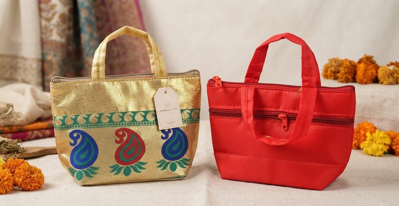 Shining Banaras Hand Bag